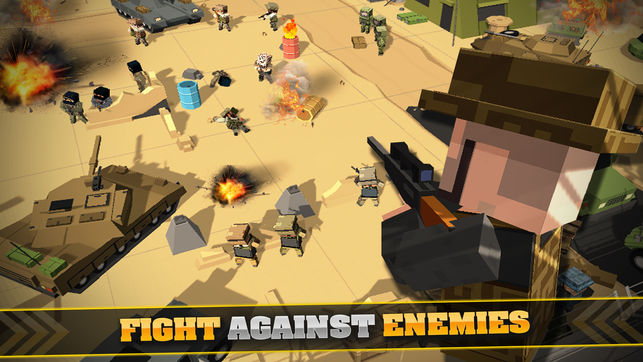 战役座城市战争：像素警察枪工艺在强盗的游戏世界