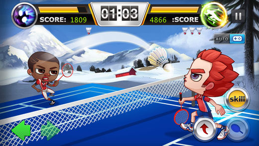 羽毛球传奇：双人对战运动手游