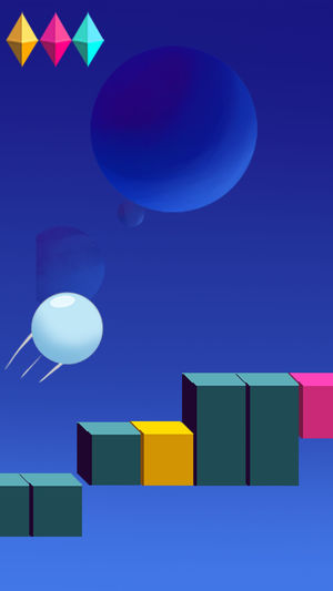 滚动的太空晶体球