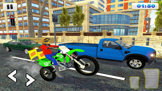 Courier Delivery Bike Rider 3D