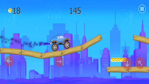 Monster Truck Racing -Dangerous Hills