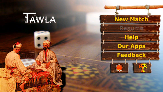 Tawla (Backgammon game - Arabian Style)