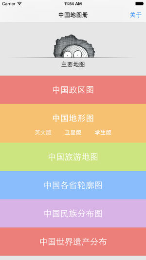 中国地图册 - 旅游线路和交通图、自然资源以及气候灾害分布图等