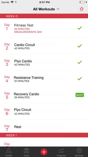 Insane 60 Day Workout Tracker - Custom result logger for high intensity weight loss & fitness program