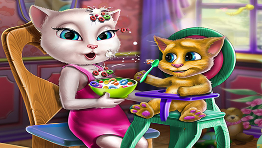 安吉拉照顾会说话的汤姆猫2：亲子游戏