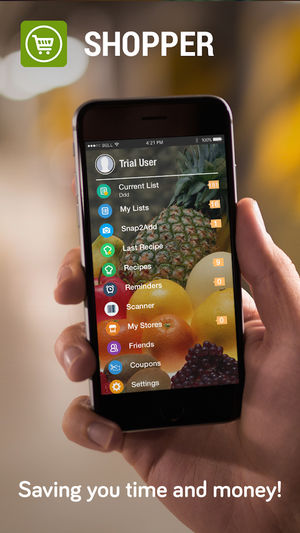Shopper - Grocery List, Shopping List and Recipes