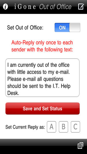 iGone Out of Office (Outlook Web Access)