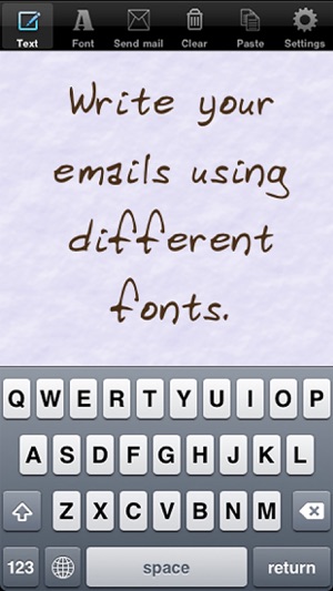 手写的电子邮件