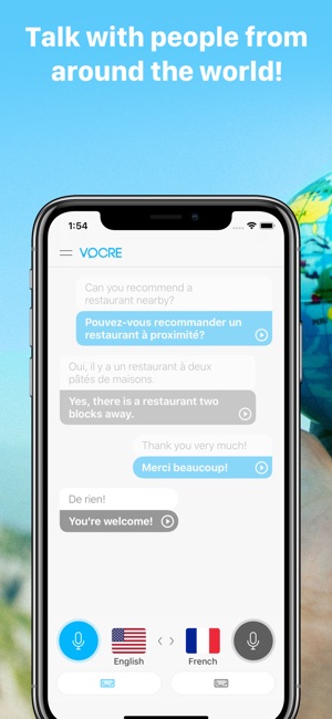 Vocre 翻译 - 语音和文本译者