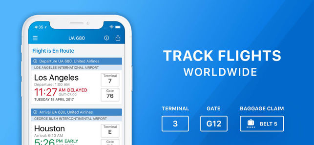 飞行跟踪免 - 跟踪航班信息
