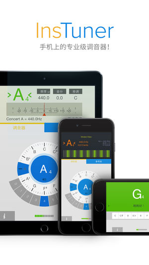 insTuner - 带参考音的专业调音器