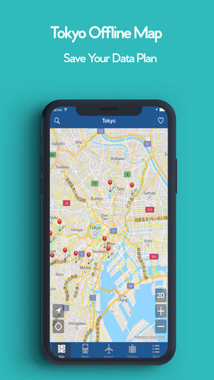 东京离线地图 - 城市 地铁 机场