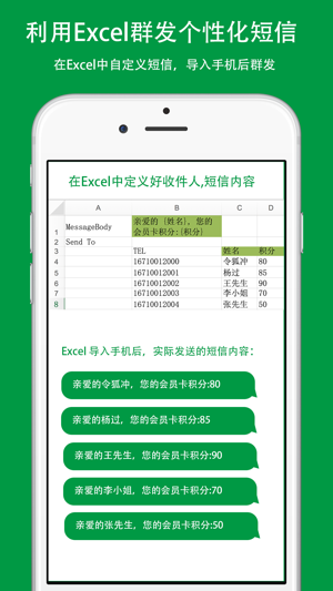 短信群发- 自定义群发短信，加密短信